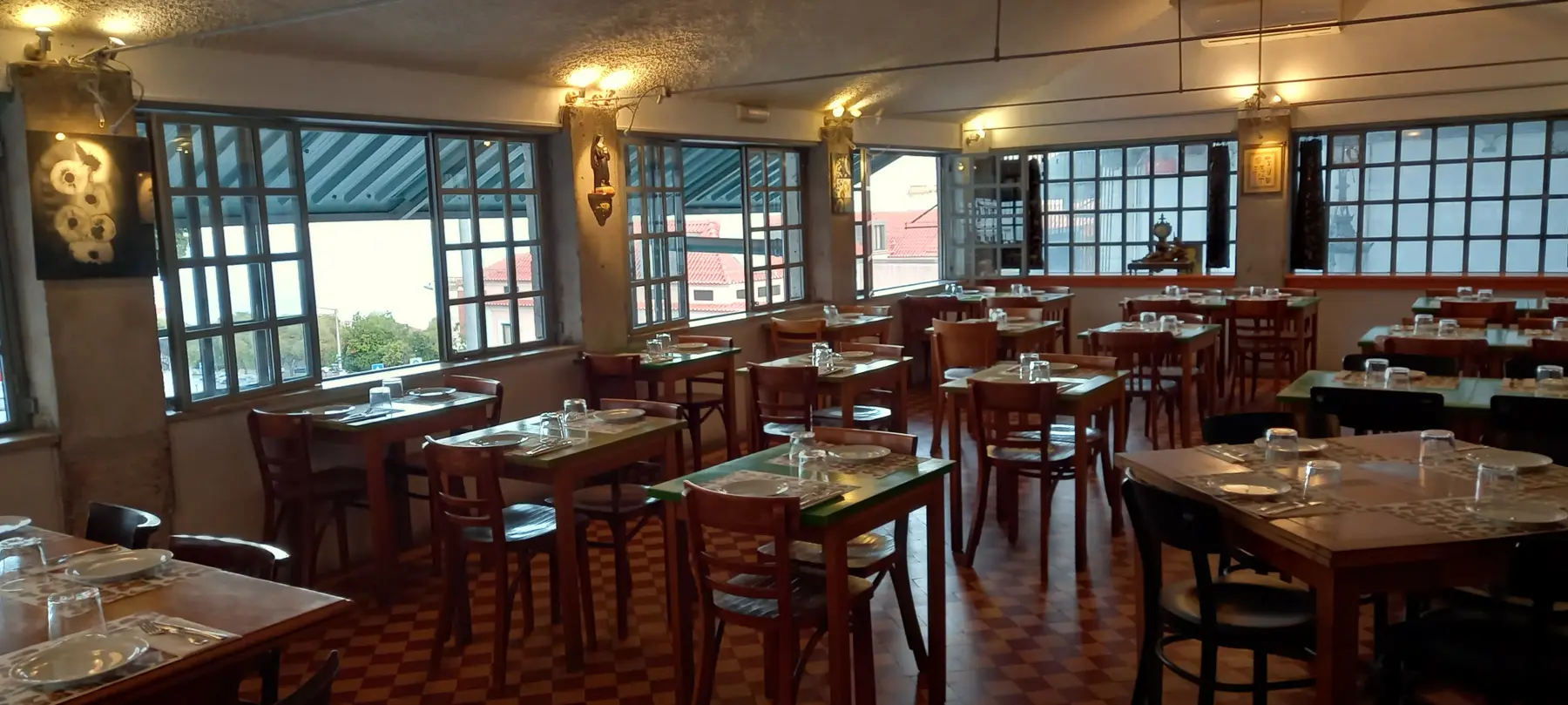 A nossa sala ao almoço de Sábado